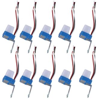 10Pcs Automatische Auto Op Uit Fotocel Street Lichtschakelaar Ac/Dc 12V 10A Foto Controle Photoswitch sensor Schakelaar