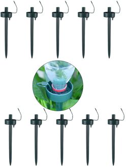 10Pcs Automatische Druppelaar Potplanten Self Watering Apparaat Lui Milieu Irrigatie Sprinkler Plant Bloem Waterer Gereedschap