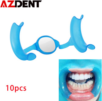 10pcs AZDENT M Type Mouth Opener Cheek Retractor Dental Tools Dentist Material Dentistry Mirror Mouth Opener