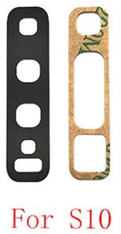 10Pcs Back Rear Camera Lens Glas Vervanging Voor Samsung S10 S10 Plus S10E S10 5G Note 10 Note 9 Note 8 Reparatie Onderdelen For S10