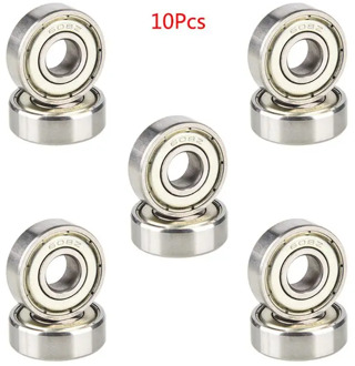 10PCS/Bag 608ZZ 8x22x7mm Metal Bearings Deep Groove Steel Sealed Ball Bearing Miniature Skateboard Scooter Roller Kit
