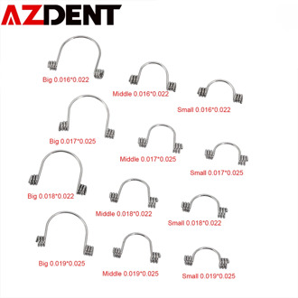 10Pcs/bag Dental Orthodontic Torquing Spring Single Anterior Teeth Torque Spring Stainless Steel Dental Orthodontic Anterior