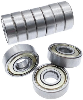 10pcs Ball Bearing 608ZZ Double Shielded Miniature carbon steel Single Row Deep Groove 608 for fidget spinner 8*22*7mm