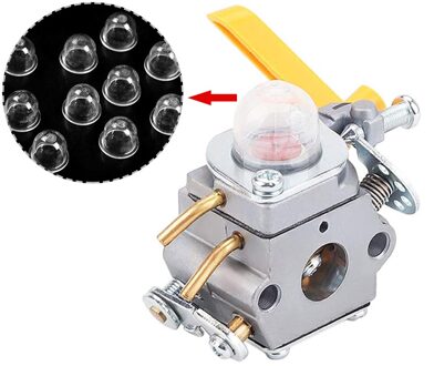 10Pcs Benzine Primer Lamp Transparante Plastic Carburateur Olie Cup Grasmaaier Accessoires Voor Maaier Trimmer Benzine Zag Clear