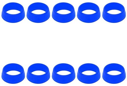 10Pcs Bike Zadelpen Stofkap Ring Zachte Siliconen 25-30Mm Waterdichte Fiets Zadelpen Cover Voor Mtb Road fiets blauw