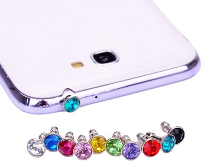 10Pcs Bling Universele 3.5Mm Mobiele Telefoon Koptelefoon Plug Voor Iphone 6 5 4s/Samsung/Htc Stof plug Hoofdtelefoon Jack Stopper