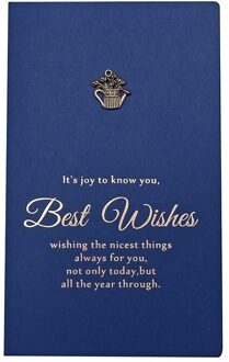 10Pcs Blue Wenskaart Postkaart Verjaardag Brief Envelop Jaar Card Set Bericht Kaart Potted Plants