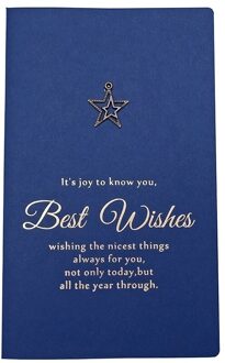 10Pcs Blue Wenskaart Postkaart Verjaardag Brief Envelop Jaar Card Set Bericht Kaart ster