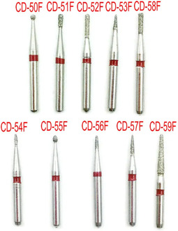 10pcs/Box Dental Diamond Burs Drill CD Series Dental Burs Dia-burs for Children High Speed Handpiece Burs Dentist Tools