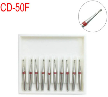 10pcs/Box Dental Diamond Burs Drill for High Speed Handpiece Fine FG 1.6mm Dentistry Material CD-50F