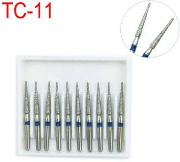 10pcs/box Dental Diamond Burs FG 1.6mm For High Speed Handpiece Dental Burs 1.6mm TC-11