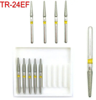 10pcs/box Dental Diamond Burs High Speed Dentistry Burs for Teeth Whitening FG 1.6mm TR-24EF