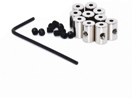 10Pcs Broche Pin Veilig Keepers Pin Sloten Pin Backs Sluiting Vergrendeling Pin Keeper Backs Borgpen Backs Met Wrench gereedschap