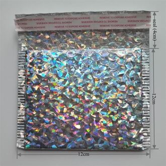10Pcs Bubble Mailer Mailing Envelop Tas Waterdicht Tassen Koerier Pakket Postzakken Zilveren Tas LC1212