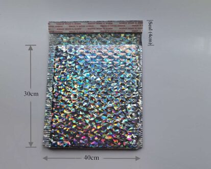 10Pcs Bubble Mailer Mailing Envelop Tas Waterdicht Tassen Koerier Pakket Postzakken Zilveren Tas LC4030