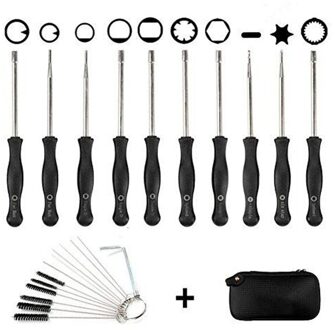 10Pcs Carburateur Aanpassing Tool Kit, carburateur Aanpassing Tool Set Met Gratis Cleaner Tool En Draagtas Voor Gemeenschappelijke 2 Cyclus