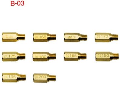 10Pcs Carburateur Jet Kit Met Langzaam/Pilot Jet Set Vervanging Hoogte 6Mm Spar Voor Pwk Pe cvk Motorfiets Carburateur Onderdelen B 03