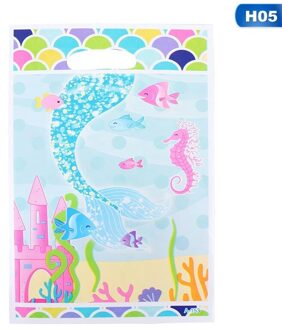 10Pcs Cartoon Regenboog Eenhoorn Flamingo Plastic Bags Candy Bag Voor Party Bruiloft Pakket Box Feestartikelen H05