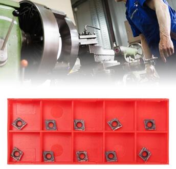 10PCS CCMT060204 Carbide Inserts CCMT0602 Voor Draaibank Draaien Gereedschaphouder