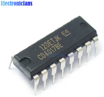 10Pcs CD4017 CD4017BE 4017 DIP-16 DECADE COUNTER DIVIDER IC