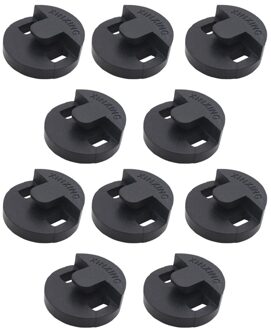 10Pcs Cello Mute Zwarte Ronde Rubber Muziekinstrument Accessoires