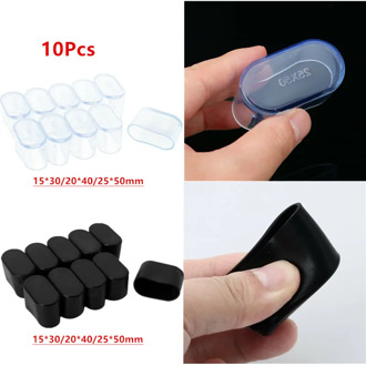 10Pcs Chair Leg Tips Caps Oval Shape Rubber Furniture Foot Table Chair Leg End Caps Covers Tips Floor Protectors Leg Covers