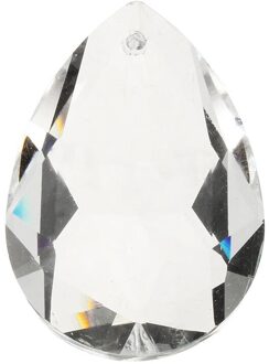 10Pcs Clear Kroonluchter Kristal Verlichting Prisma Opknoping Druppels Hangers 38Mm