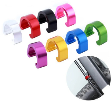 10Pcs Colorful MTB Bike Bicycle Frame U Buckle Clip Brake Cable Housing Tube Shifter Cable Guides Button Fixed Tubing Clips