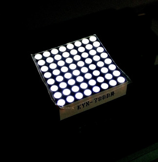 10pcs Common Cathode/ Anode 8x8 Mini Dot Matrix LED Display Blue/White/Jade Green Digital Tube 16p 20mmx20mm 1.9mm