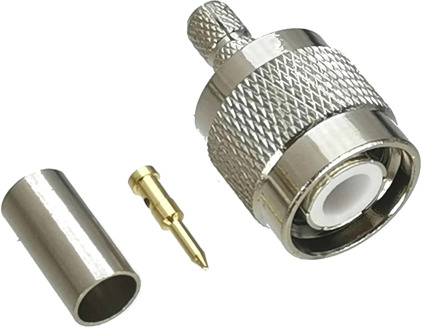 10Pcs Connector TNC Male Plug Crimp RG58 RG142 LMR195 RG400 Cable RF Adapter Coaxial High Quanlity 50ohm Brass