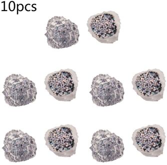 10Pcs Contrast Gekleurde Kristal Hars Knoppen Onregelmatige Oppervlak Pailletten Ornamenten Voor Diy Craft Hoofdband Sieraden Hanger BW