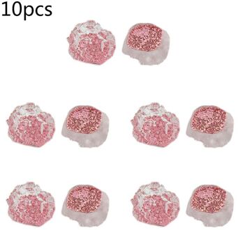 10Pcs Contrast Gekleurde Kristal Hars Knoppen Onregelmatige Oppervlak Pailletten Ornamenten Voor Diy Craft Hoofdband Sieraden Hanger PR
