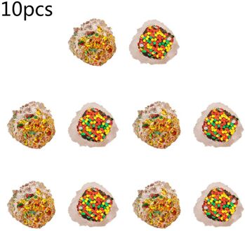 10Pcs Contrast Gekleurde Kristal Hars Knoppen Onregelmatige Oppervlak Pailletten Ornamenten Voor Diy Craft Hoofdband Sieraden Hanger RGY