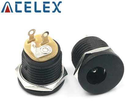 10Pcs DC-022 5.5-2.1 / 5.5 x 2.1mm DC Power Socket/ DC Connector Panel Mounting DC022