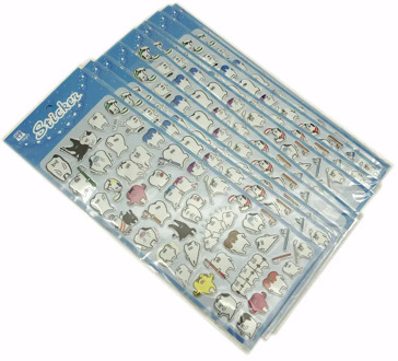 10pcs Dental Cute molar shaped cartoon teeth losing tooth fairy puffy plastic sticker for Dentist dental gift kids scrapbook