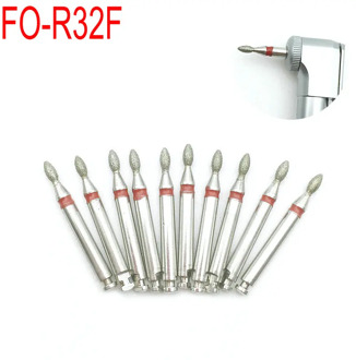 10Pcs Dental Diamond Burs Drill For Low Speed Contra Angle Handpiece Dentist Tool for Teeth Whitening FO-R32F