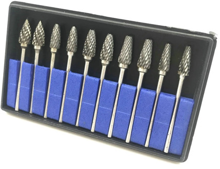 10pcs/Dental Tungsten Carbide Burs Kits tungsten Dental milling cutters Tungsten Steel Grinding Head Lab Burs