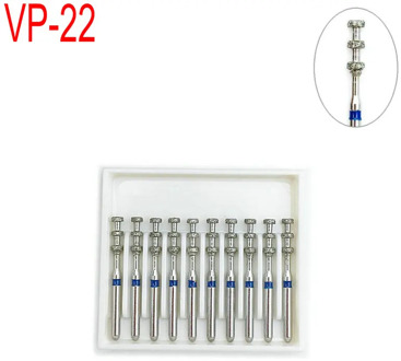 10PCS Dentistry Burs Dental Diamond Burs Drill for High Speed Handpiece Dentist Polishing Tools VP-22