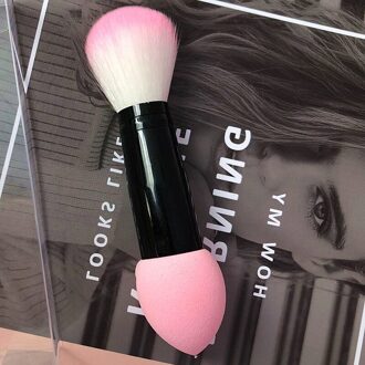 10Pcs Diamond Make-Up Kwasten Set Crystal Brush Powder Blush Foundation Oogschaduw Borstel Eenhoorn Make Up Kits Blending Brush roze