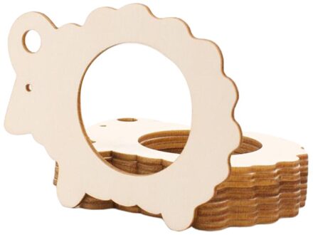 10Pcs Diner Servet Gesp Bruiloft Servetring Houder Hout Vervaardigd Sheep