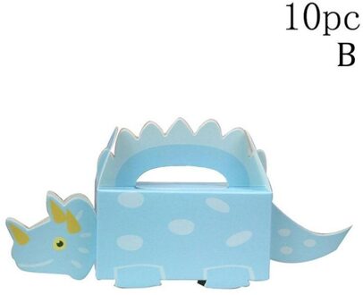 10Pcs Dinosaurus Doos Gemonteerd Dinosaurus Doos Dinosaurus Snoep Box Kids Verjaardag Papier Dozen Voor Verpakking