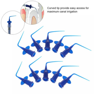 10pcs Disposable Rinse Tips for Irrigation Syringe Teeth Whitening Flexible Composite Resin Rinse Tip Endo Dental Tool