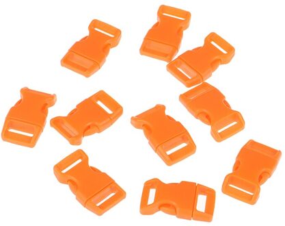 10Pcs Diy Craft Gebogen Side Release Gesp Paracord Armband Diy Huisdieren Kraag Camping Tassen Accessoires 40Mm X 22.5mm 5/8"