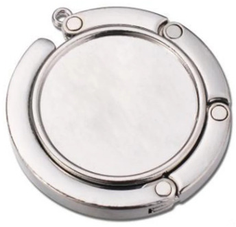 10Pcs Diy Foldable Glossy Handbag Bag Purse Hanger Folding Hook Holder for Restaurant Dinning Wedding Party Event Table