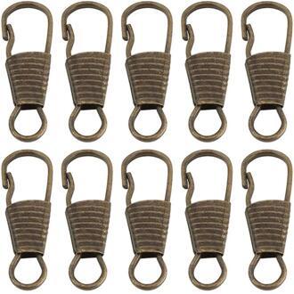 10Pcs Diy Rits Hoofd Bagage Kleding Schoenen Laarzen Rits Puller Afneembare Rits Trekt Multifunctionele Rits Accessoires bronzen