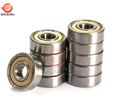 10Pcs Double Shielded Miniature High-carbon Steel Single Row 608ZZ ABEC-5 Deep Groove Ball Bearing 8*22*7 8x22x7MM 608 ZZ