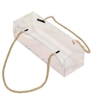 10Pcs Draagbare Transparante Cake Zwitserse Roll Dozen Huisdier Verpakking Dessert Container Gebruikt Om Cake Rolls, zwitserse Rolls Handdoek Roll gouden S