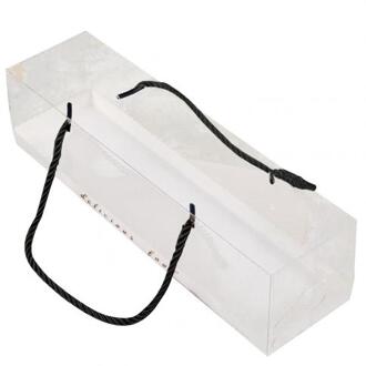 10Pcs Draagbare Transparante Cake Zwitserse Roll Dozen Huisdier Verpakking Dessert Container Gebruikt Om Cake Rolls, zwitserse Rolls Handdoek Roll zwart L