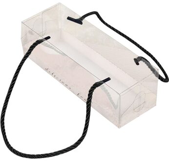 10Pcs Draagbare Transparante Cake Zwitserse Roll Dozen Huisdier Verpakking Dessert Container Gebruikt Om Cake Rolls, zwitserse Rolls Handdoek Roll zwart S