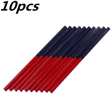 10Pcs Dubbele Gekleurde Potloden Blauw En Rood Lood Carpenter Special-Purpose Potloden Tekening Potlood Set Kantoorbenodigdheden